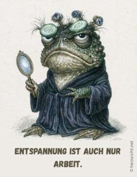 Entspannung ist auch nur Arbeit.