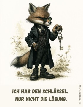 Ich hab den Schlüssel. Nur nicht die Lösung.