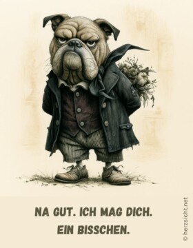 Na gut. Ich mag dich. Ein bißchen.
