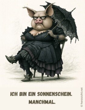 Ich bin ein Sonnenschein. Manchmal.