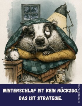 Winterschlaf ist kein Rückzug. Das ist Strategie.