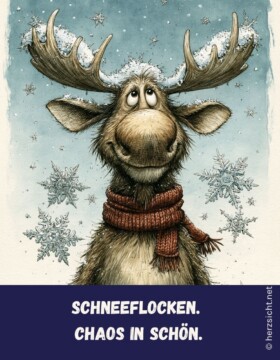 Schneeflocken. Chaos in schön.