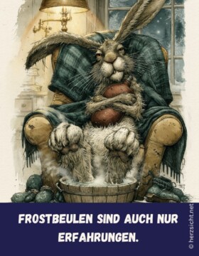 Frostbeulen sind auch nur Erfahrungen.