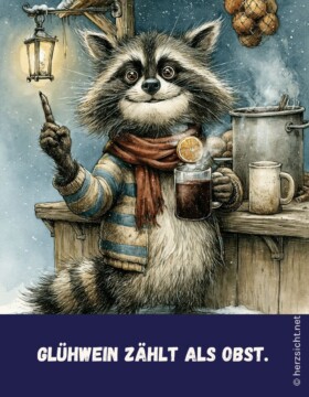 Glühwein zählt als Obst.