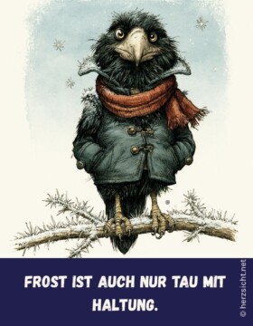 Frost ist auch nur Tau mit Haltung.