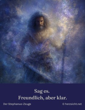 Sag es. Freundlich, aber klar.