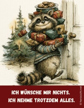 Ich wünsche mir nichts. Ich nehme trotzdem alles.